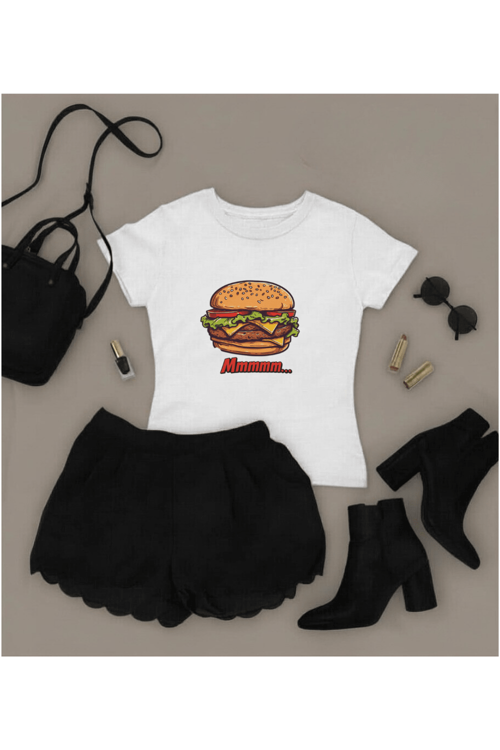 Burger Graphic Tee — Funny Food Shirt That Starts Conversations by Relatable Designs