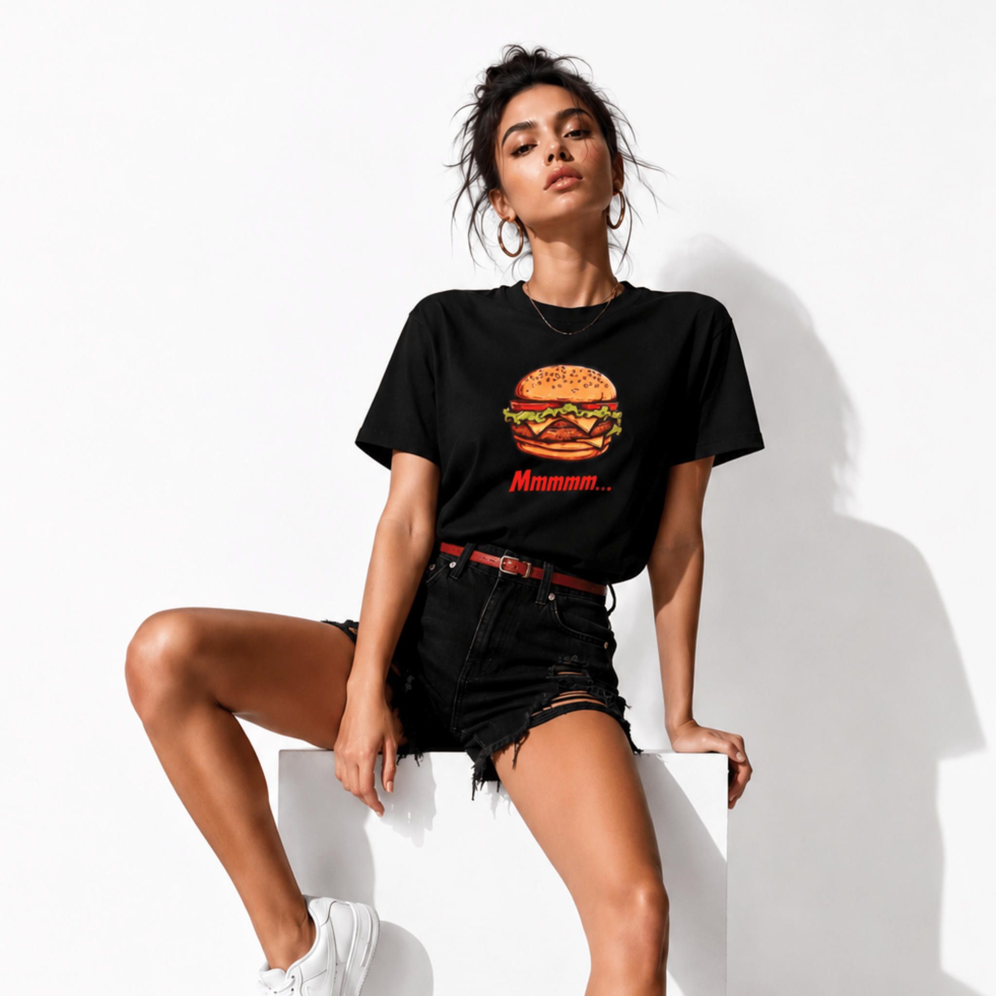 Burger Graphic Tee — Funny Food Shirt That Starts Conversations by Relatable Designs