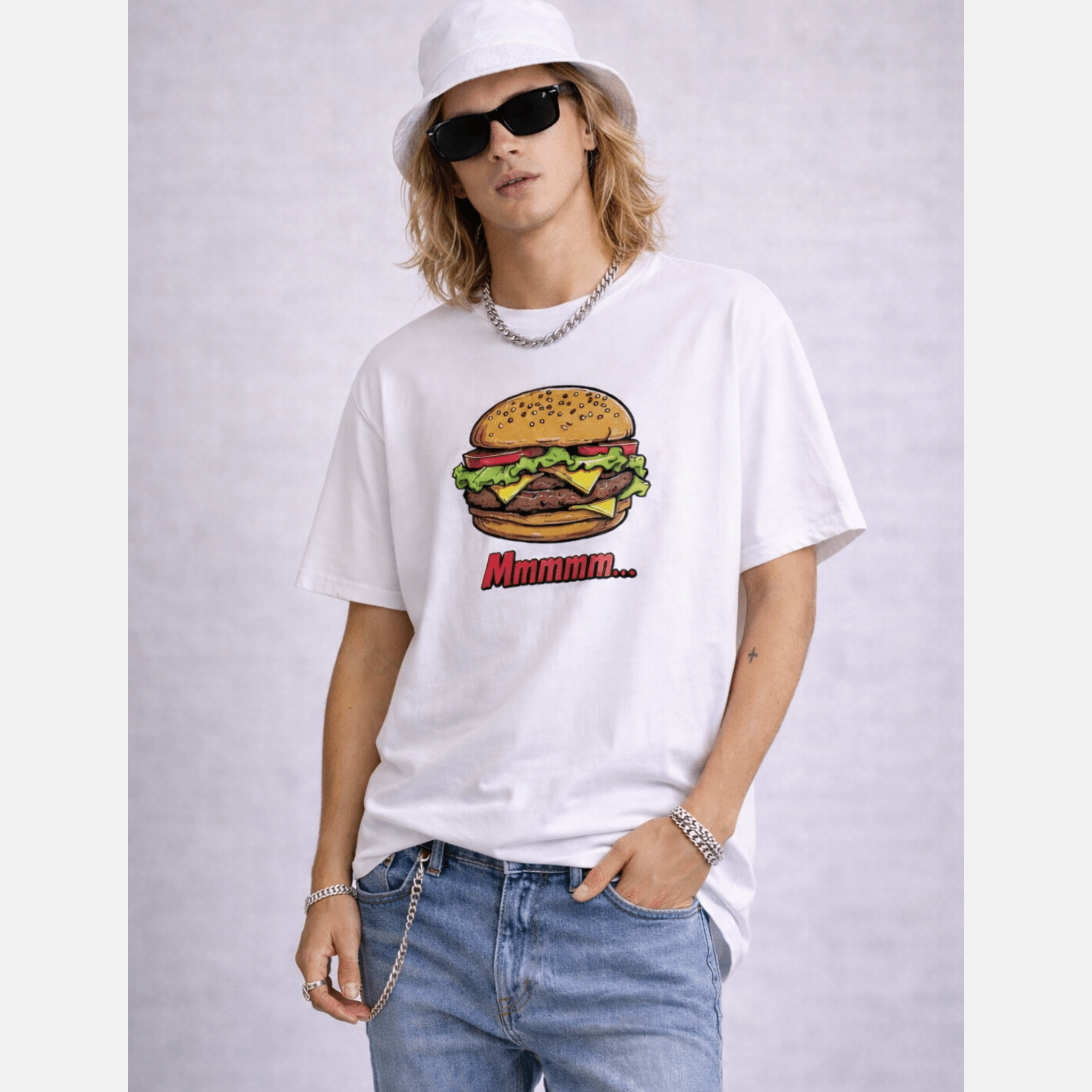 Burger Graphic Tee — Funny Food Shirt That Starts Conversations by Relatable Designs