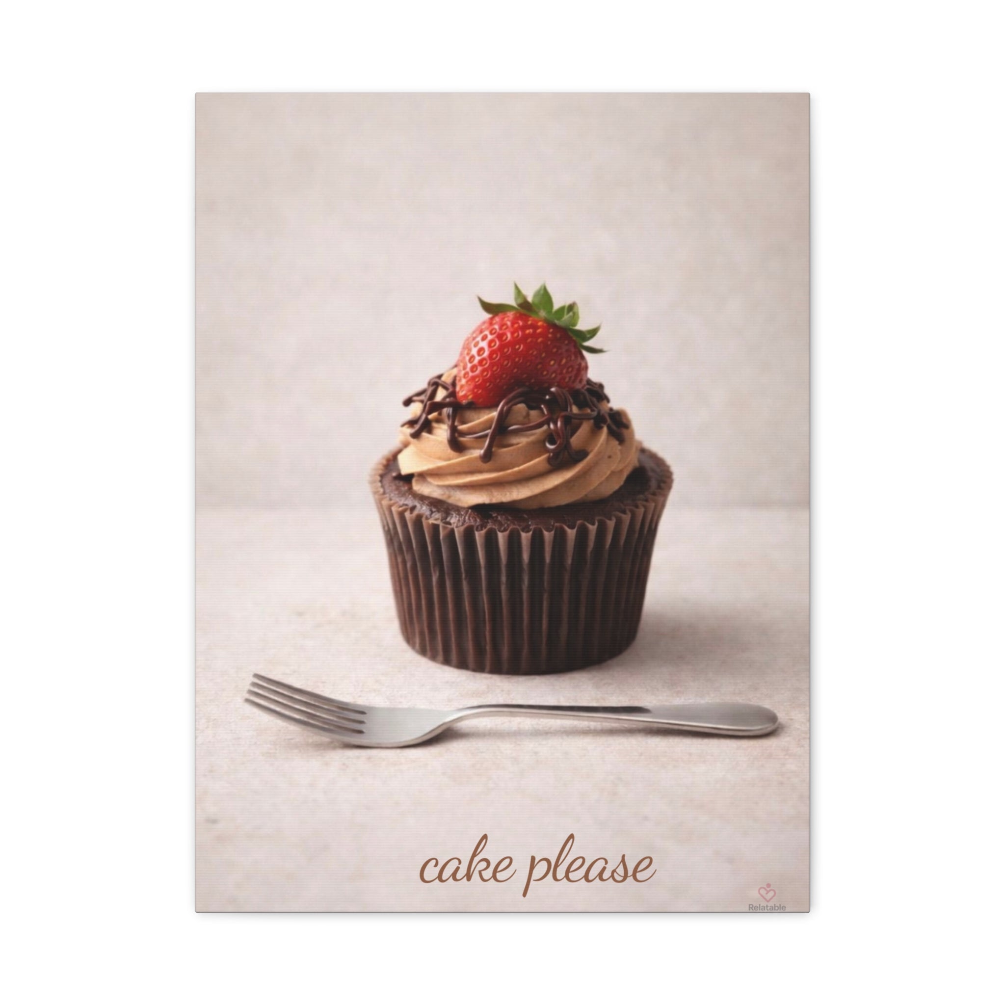 Cake Please Wall Art — Kitchen Art That Speaks Collection by Relatable Designs