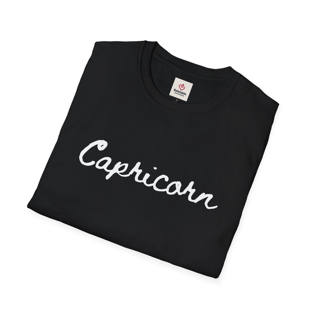Capricorn Softstyle Zodiac Graphic Tee | Relatable Designs by Relatable Designs
