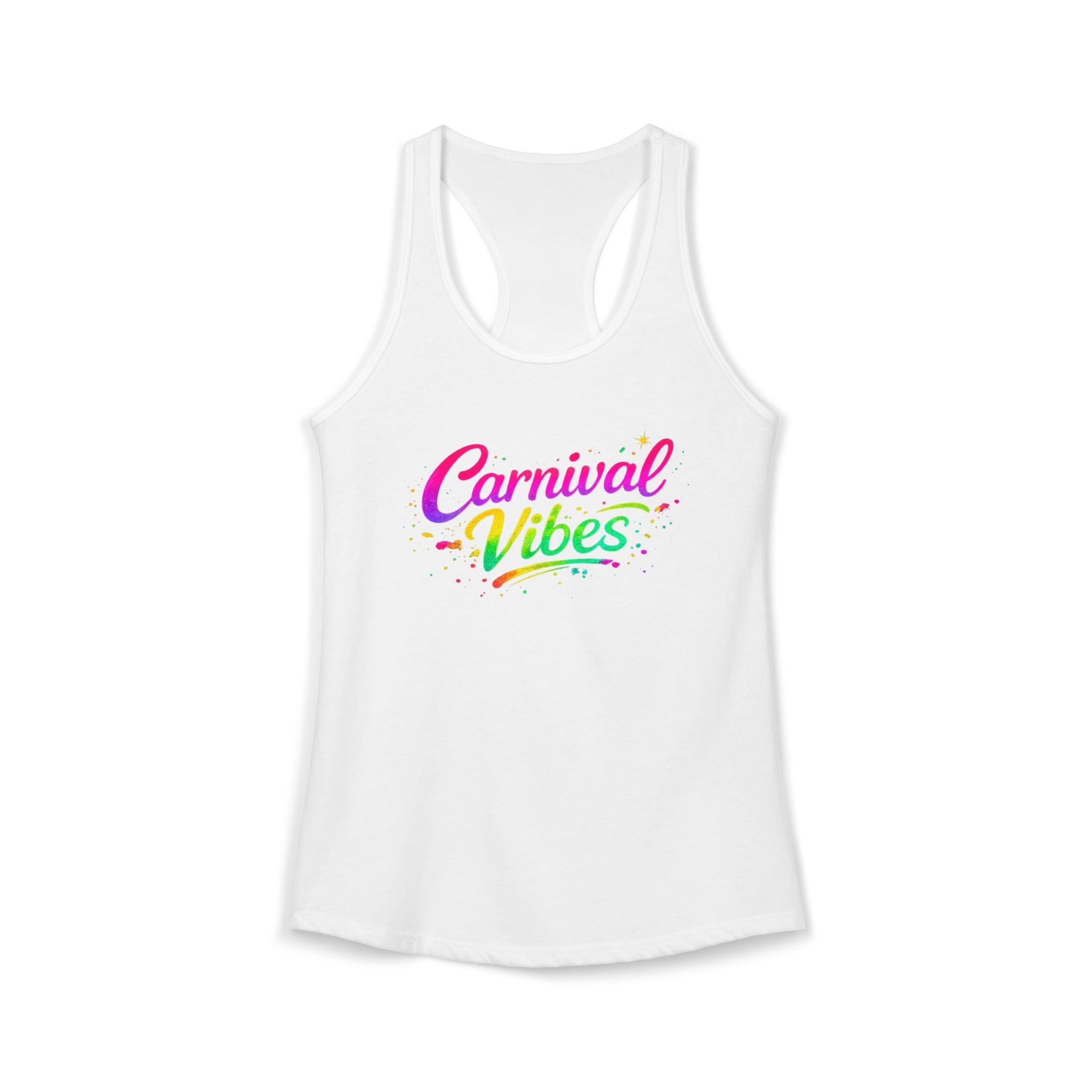 Carnival Vibes Racerback Tank – Festival Graphic Tank Top by Relatable Designs