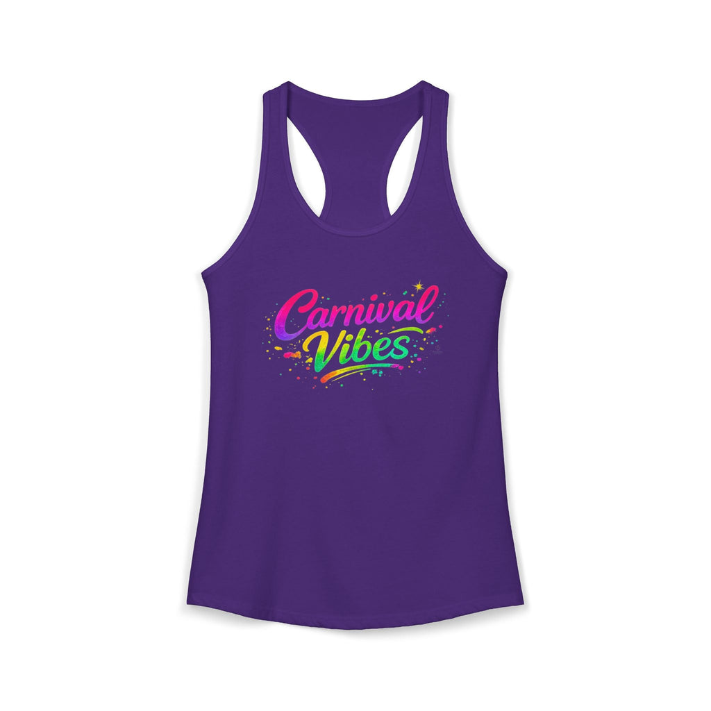 Carnival Vibes Racerback Tank – Festival Graphic Tank Top by Relatable Designs