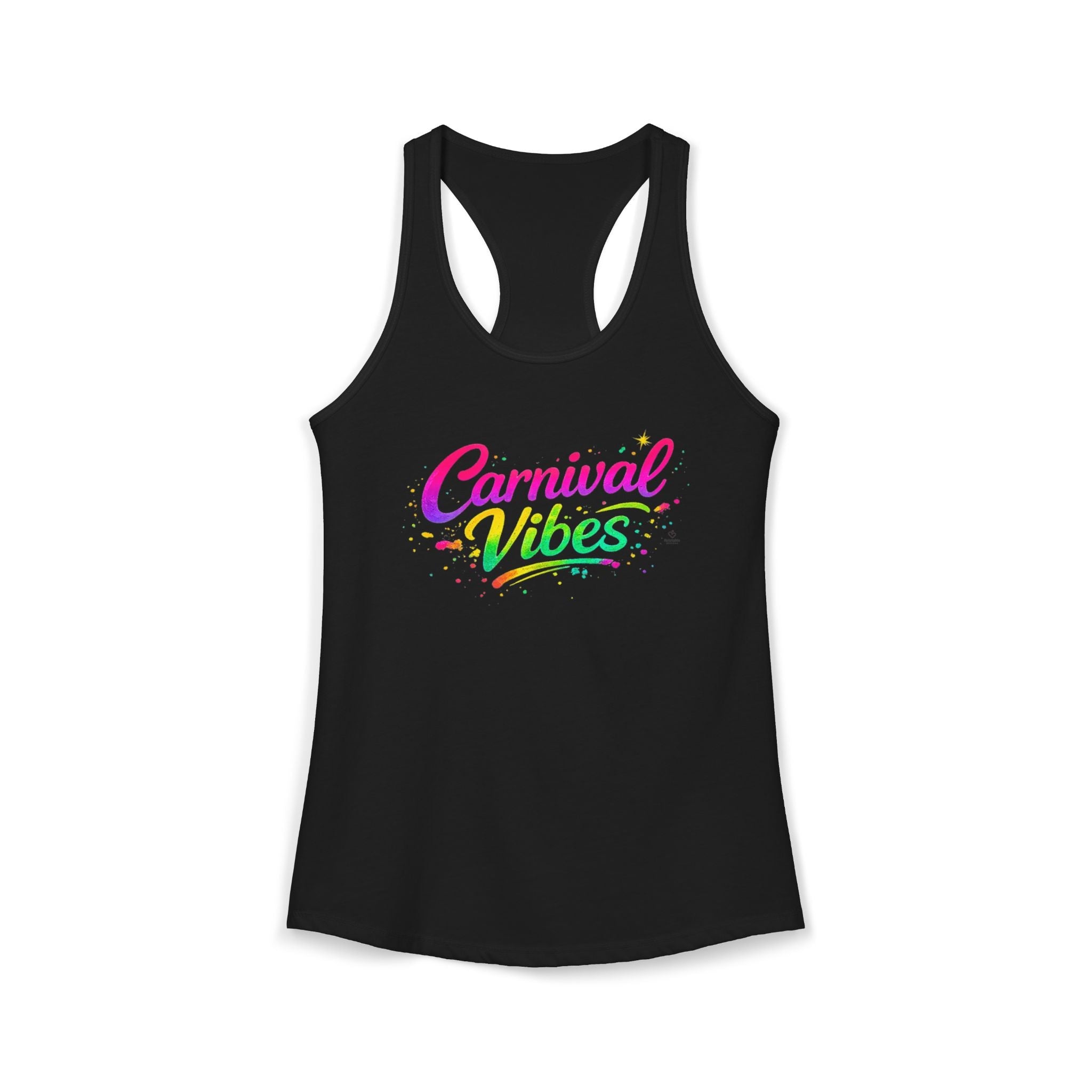 Carnival Vibes Racerback Tank – Festival Graphic Tank Top by Relatable Designs