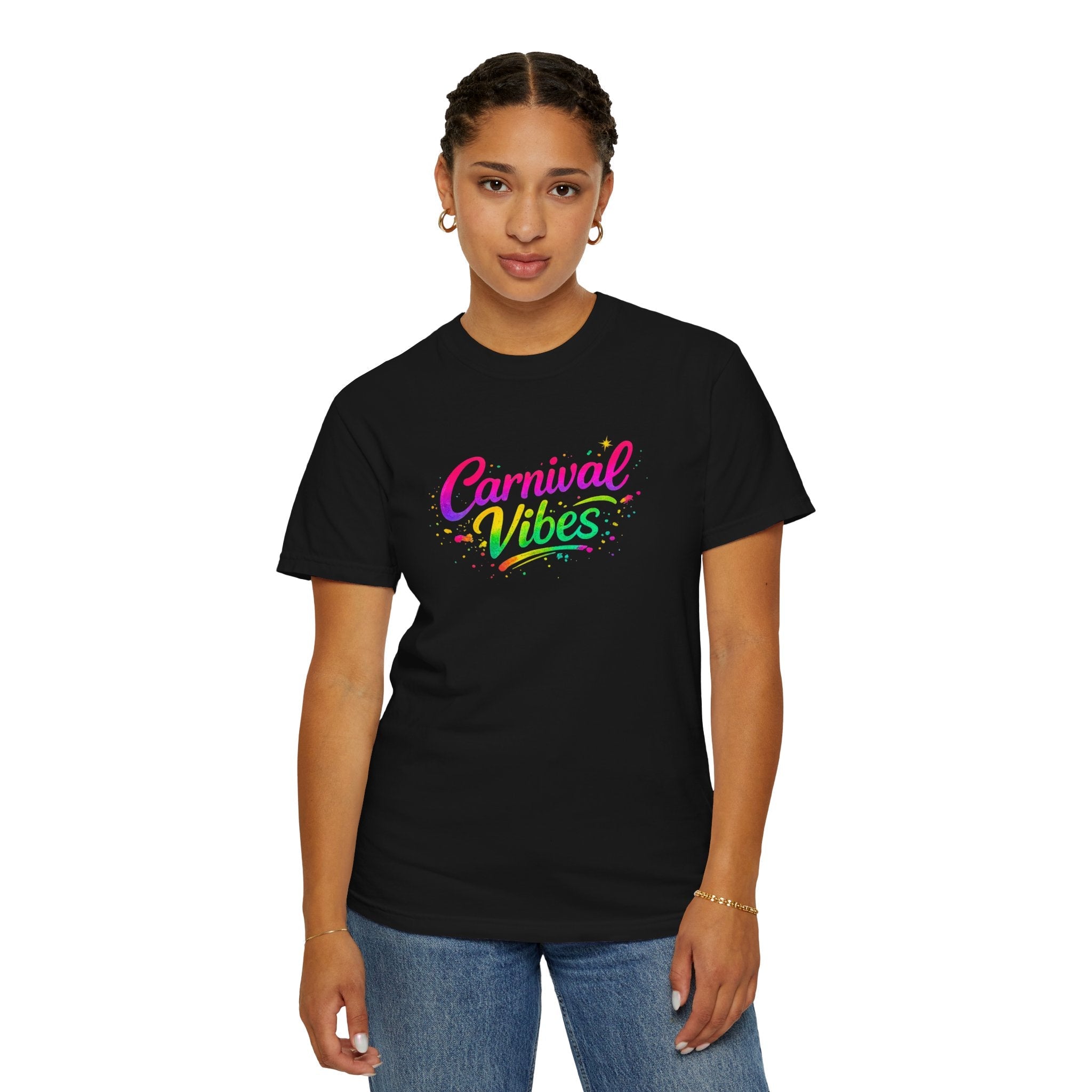 Carnival Vibes T-Shirt — Colorful Festival Graphic Tee | Unisex Streetwear Carnival Shirt by Relatable Designs