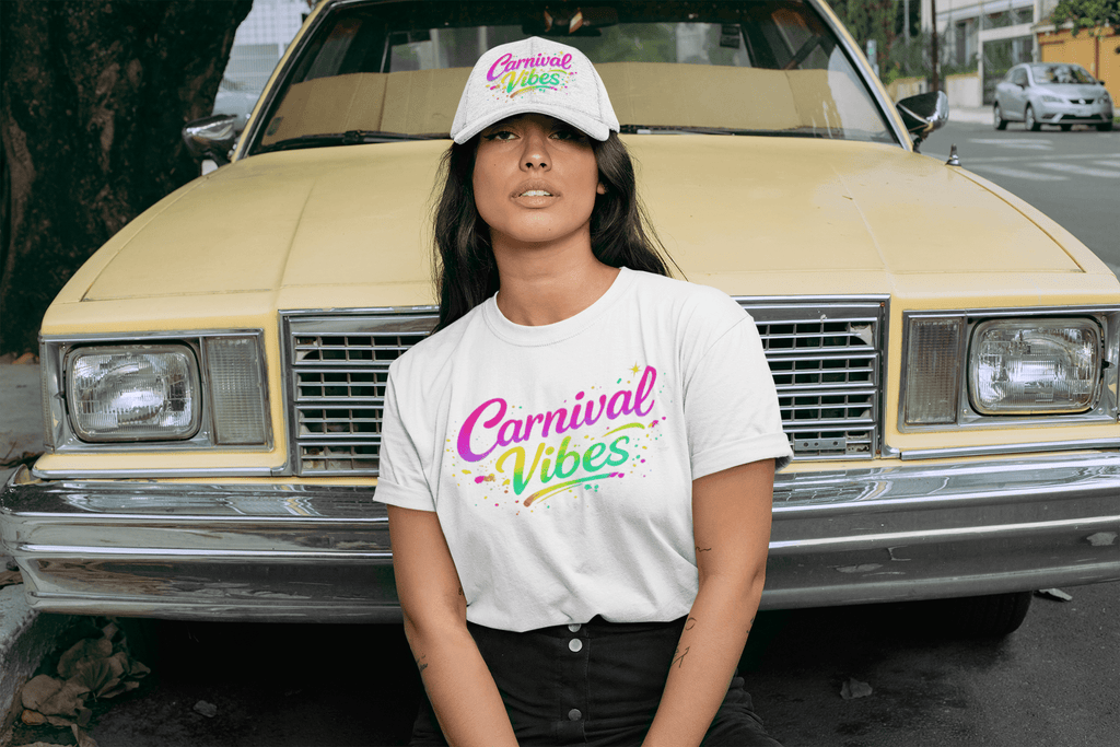 Carnival Vibes Trucker Hat — Retro Color Splash Festival Cap | Unisex Streetwear Carnival Hat by Relatable Designs