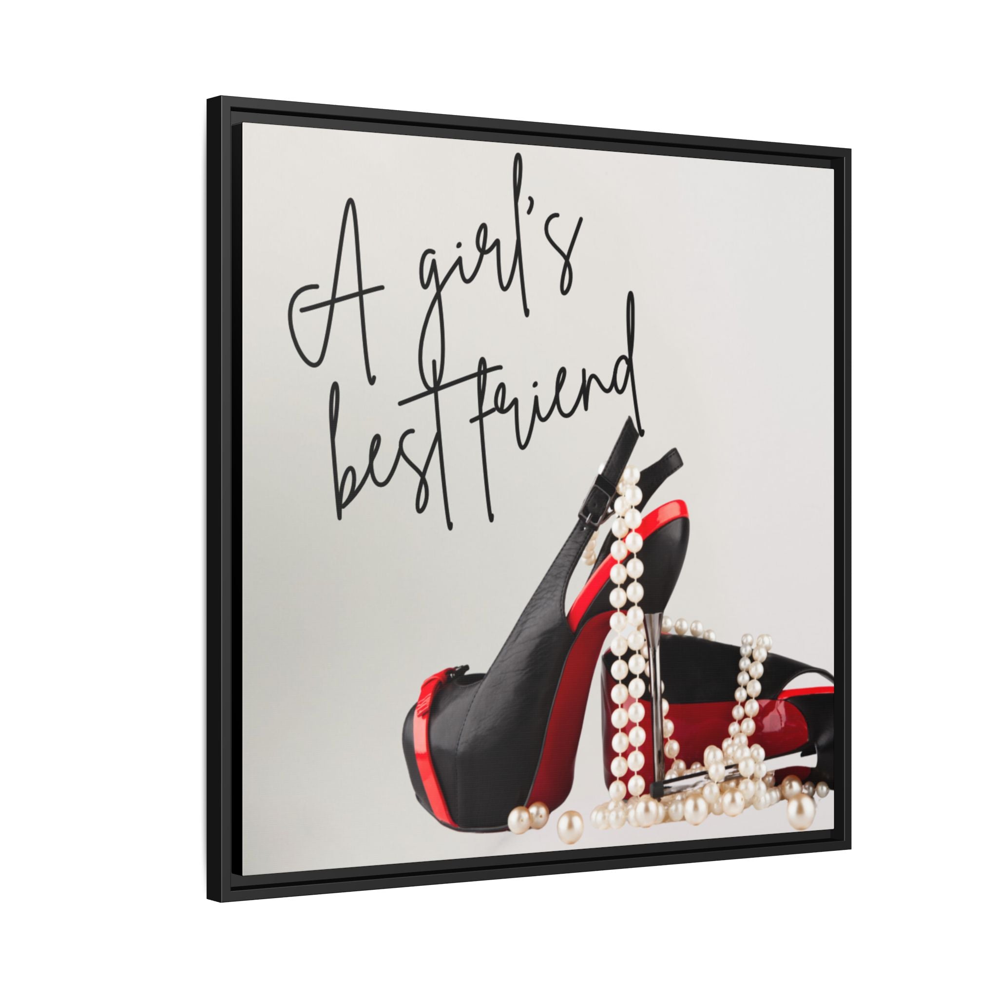 Chic Fashion Wall Art - "Girls Best Friend" Stylish Home Decor by Relatable Designs