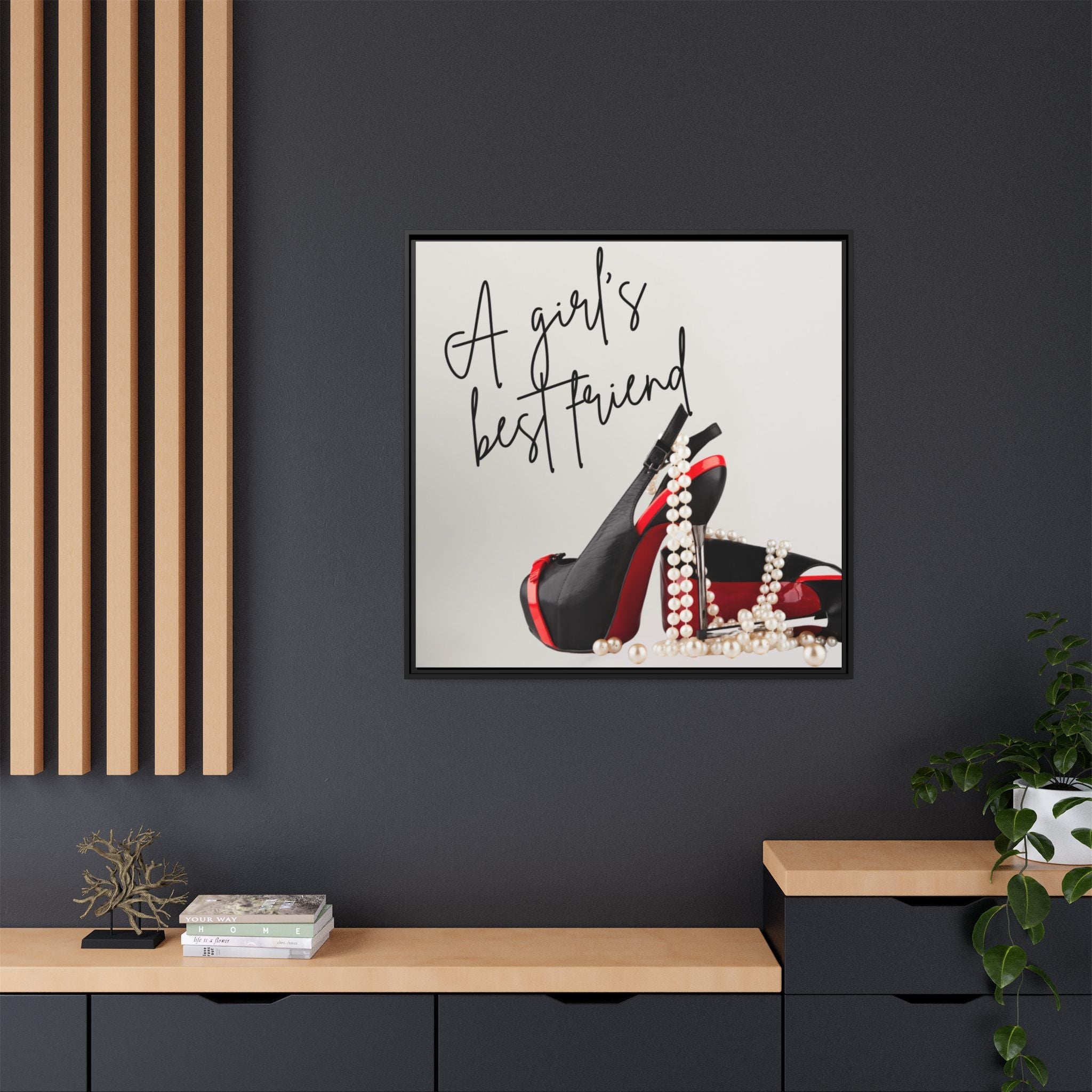 Chic Fashion Wall Art - "Girls Best Friend" Stylish Home Decor by Relatable Designs