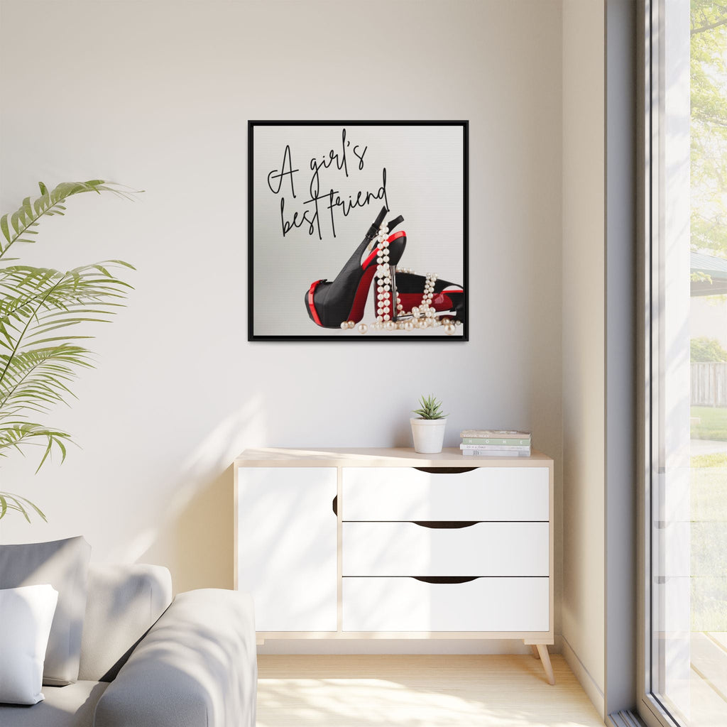 Chic Fashion Wall Art - "Girls Best Friend" Stylish Home Decor by Relatable Designs