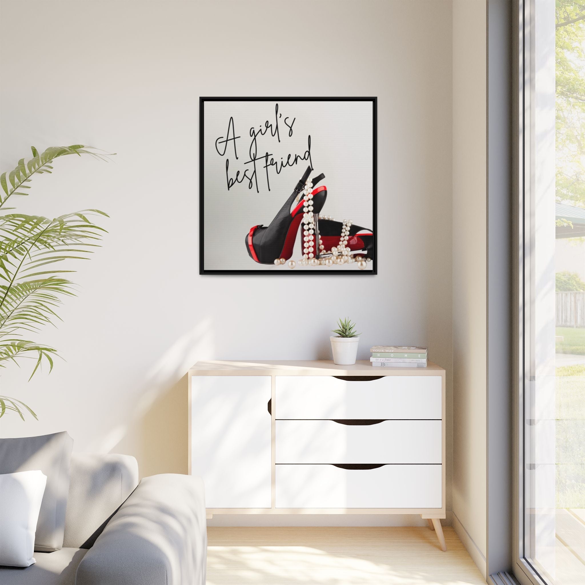 Chic Fashion Wall Art - "Girls Best Friend" Stylish Home Decor by Relatable Designs