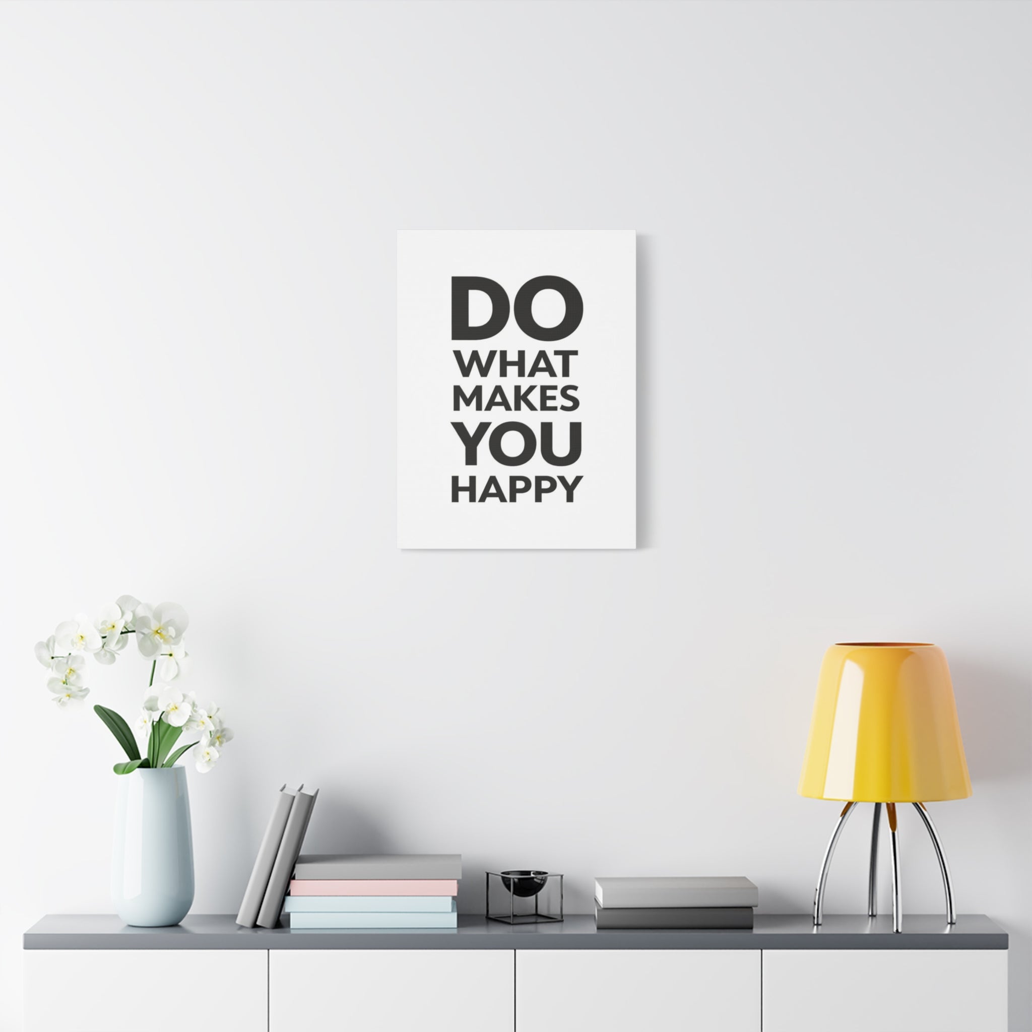 Do What Makes You Happy – Minimalist Motivational Wall Art (18x24) by Relatable Designs