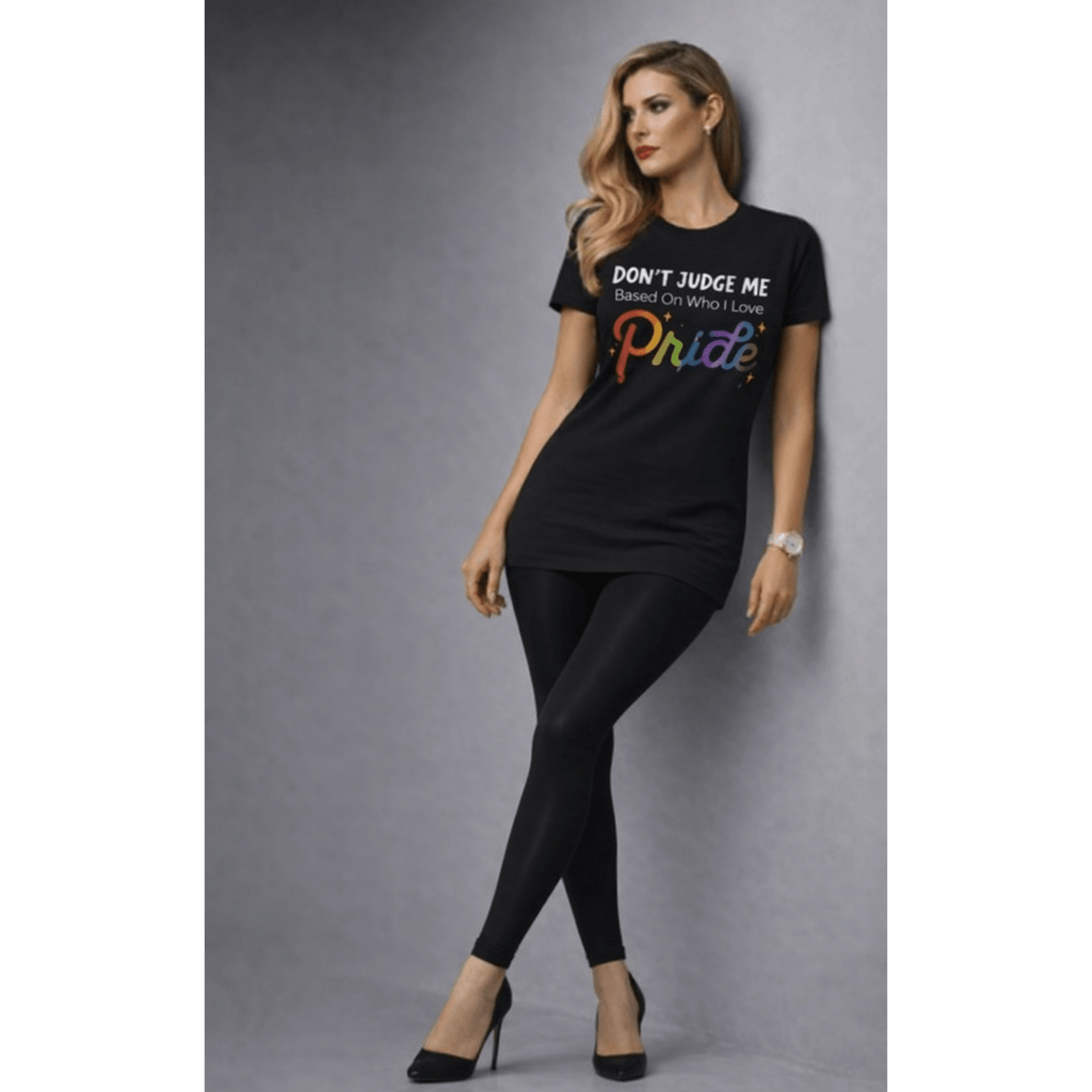Don't Judge Me Pride T-Shirt - LGBTQ+ Inclusive Apparel by Relatable Designs