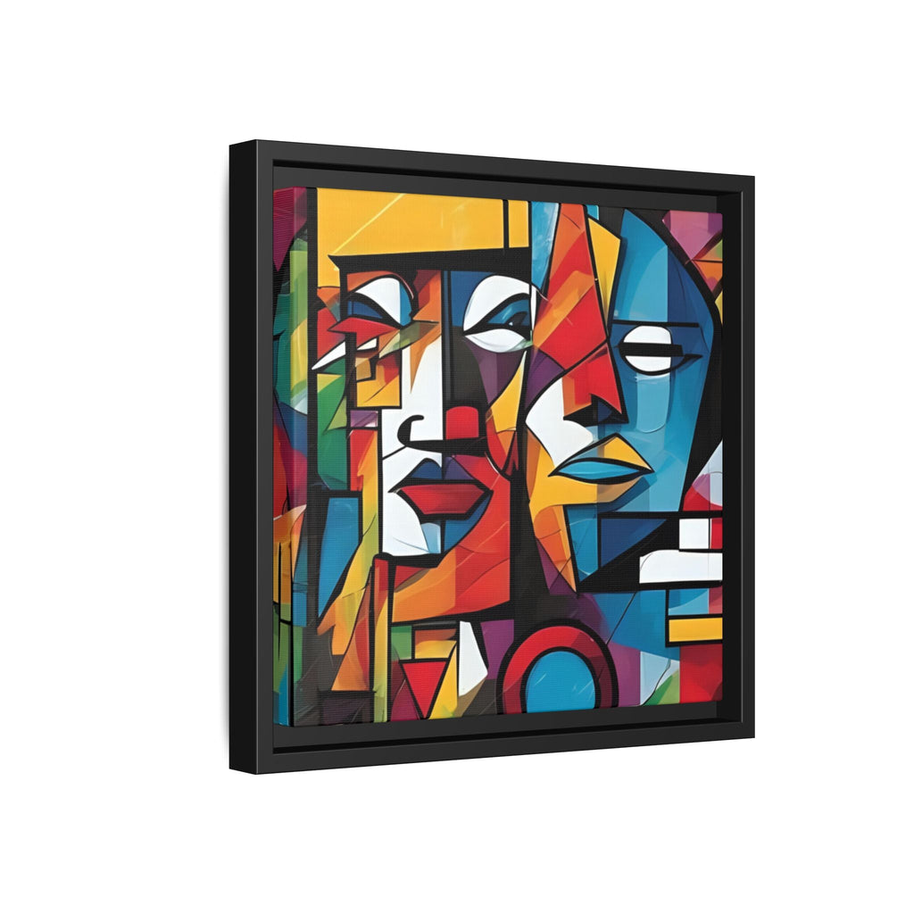 Framed Cubism Abstract - Colorful Wall Art for Modern Spaces by Relatable Designs