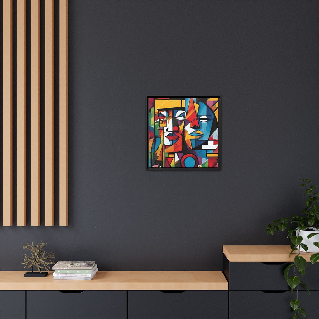 Framed Cubism Abstract - Colorful Wall Art for Modern Spaces by Relatable Designs