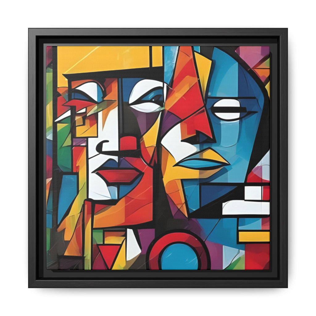 Framed Cubism Abstract - Colorful Wall Art for Modern Spaces by Relatable Designs