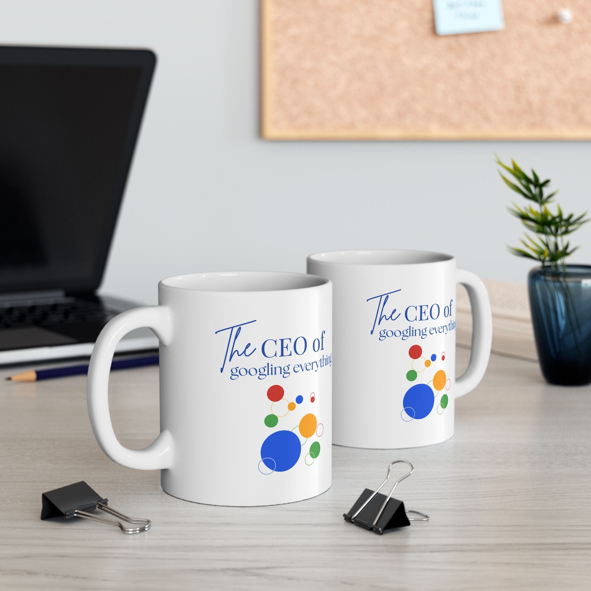 Funny Coffee Mug | “CEO of Googling Everything” Humor Gift for Coworkers & Friends by Relatable Designs