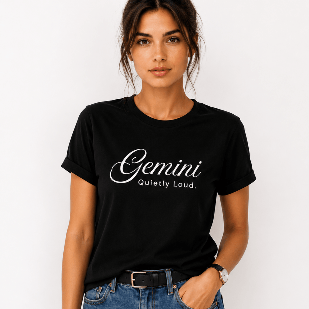 Gemini Zodiac T-Shirt — Astrological Sign Graphic Tee by Relatable Designs