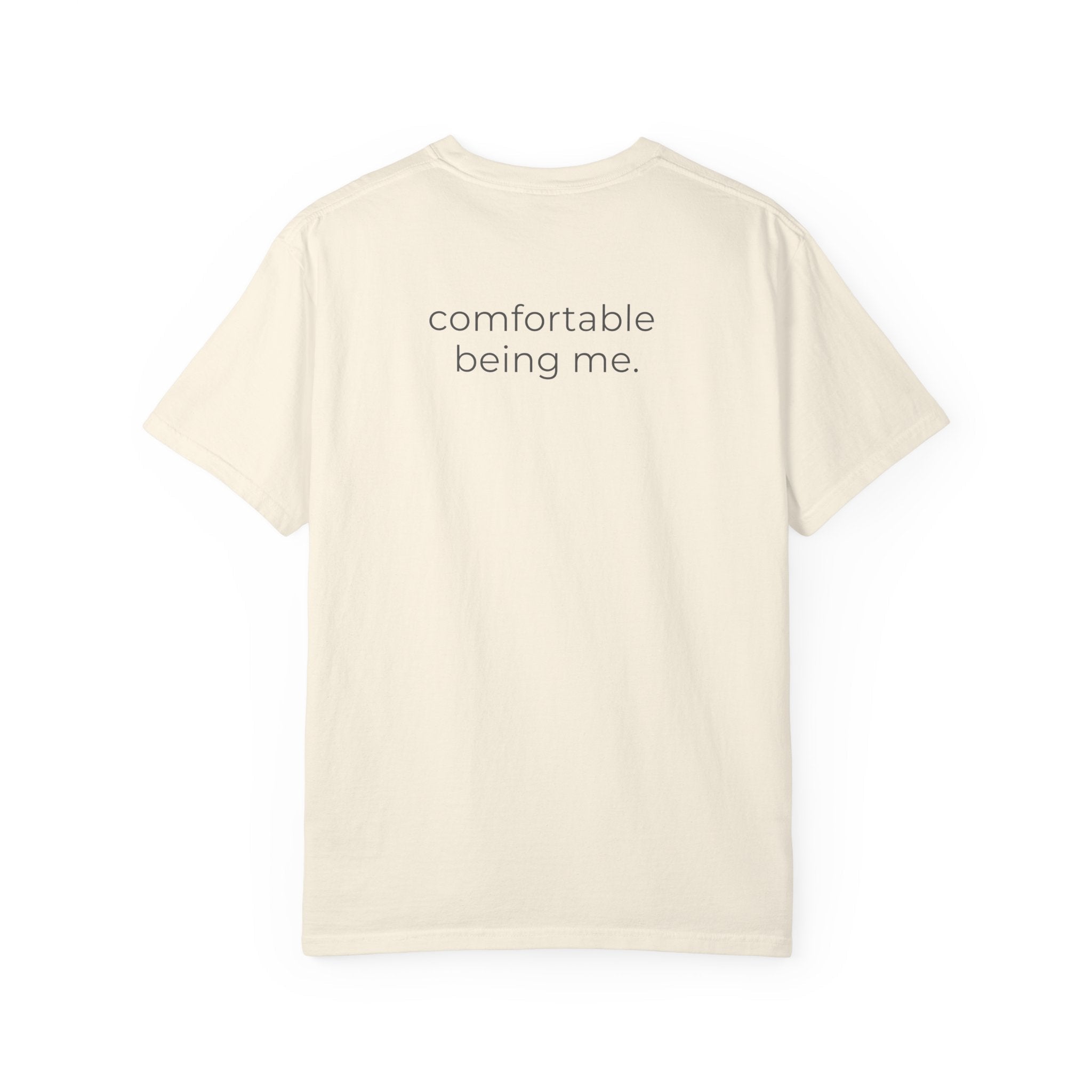 Panda Graphic T-Shirt | “Comfortable Being Me” Statement Tee | Cute Minimalist Animal Shirt for Women by Relatable Designs