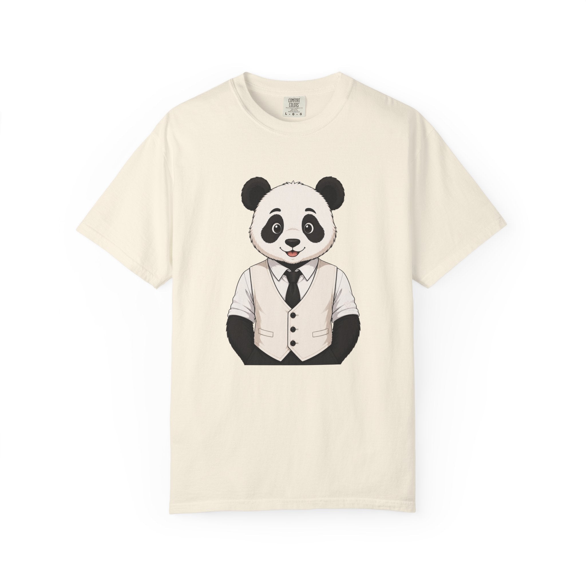 Panda Graphic T-Shirt | “Comfortable Being Me” Statement Tee | Cute Minimalist Animal Shirt for Women by Relatable Designs