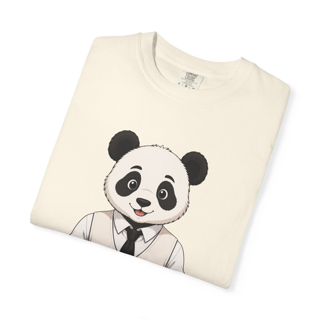 Panda Graphic T-Shirt | “Comfortable Being Me” Statement Tee | Cute Minimalist Animal Shirt for Women by Relatable Designs