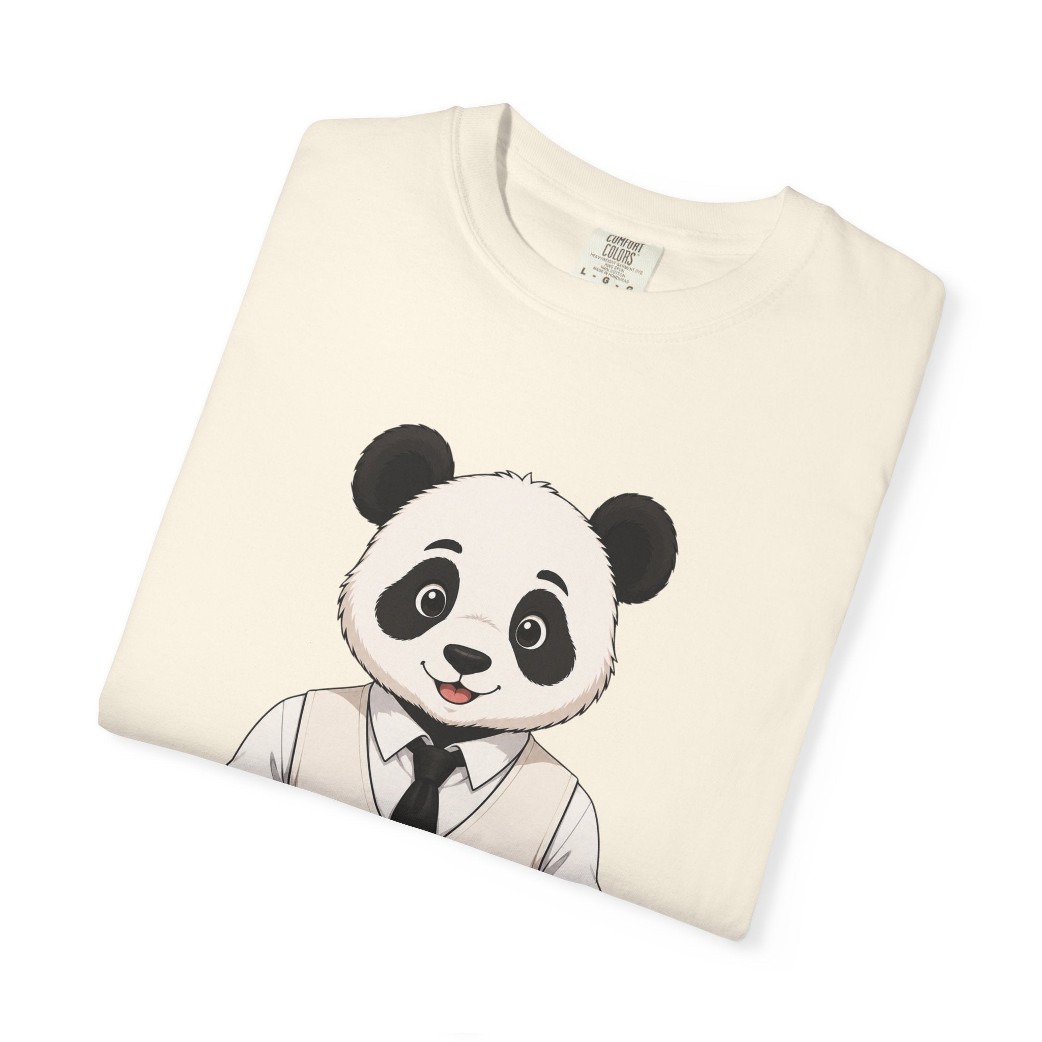 Panda Graphic T-Shirt | “Comfortable Being Me” Statement Tee | Cute Minimalist Animal Shirt for Women by Relatable Designs