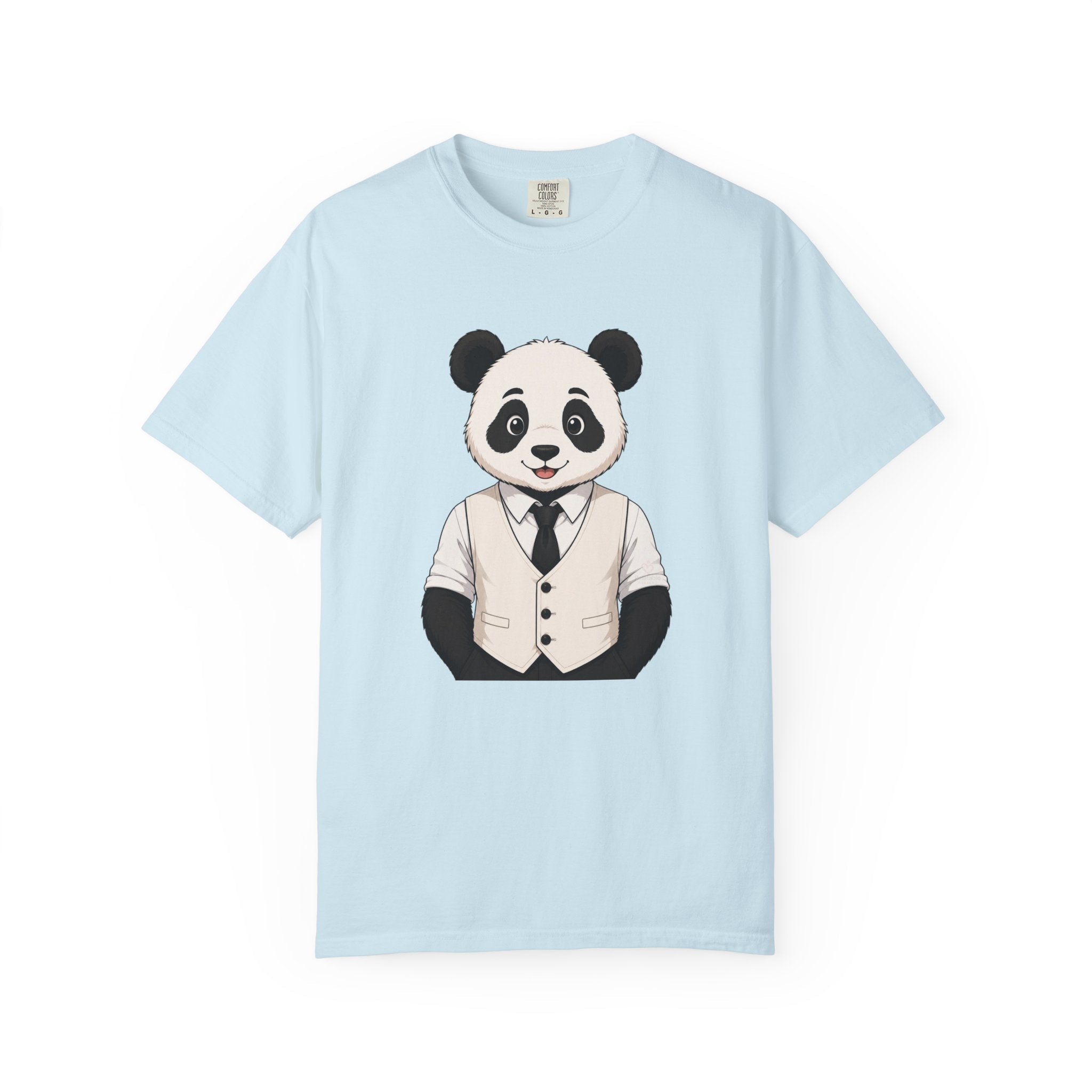 Panda Graphic T-Shirt | “Comfortable Being Me” Statement Tee | Cute Minimalist Animal Shirt for Women by Relatable Designs