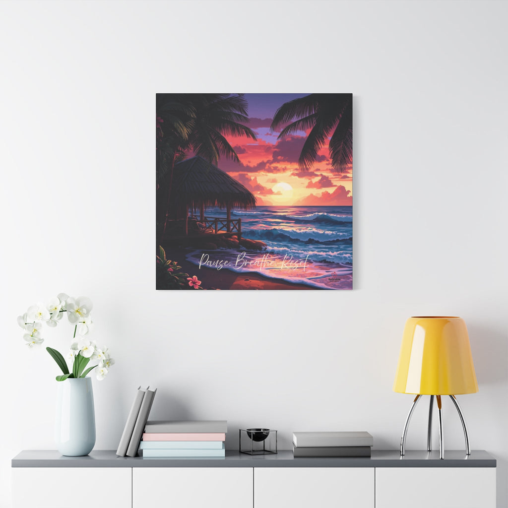 Pause. Breathe. Reset. – Functional Beach Wall Art by Relatable Designs