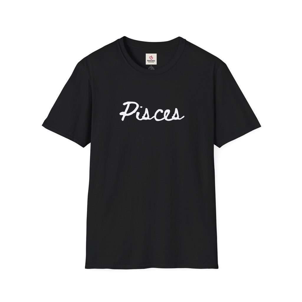 Pisces Softstyle Zodiac Graphic Tee | Relatable Designs by Relatable Designs
