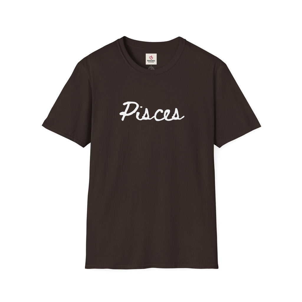 Pisces Softstyle Zodiac Graphic Tee | Relatable Designs by Relatable Designs