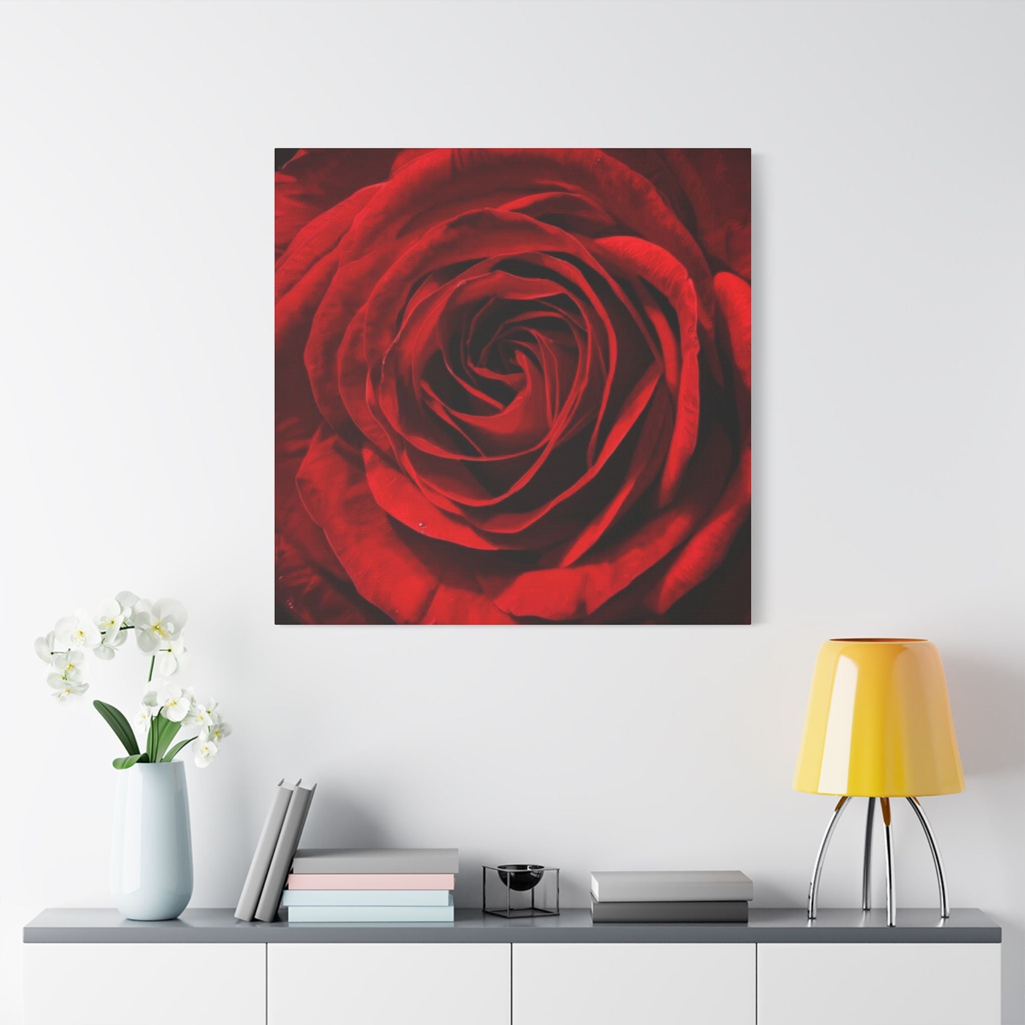 Roses Are Red - Red Rose Floral Wall Art by Relatable Designs