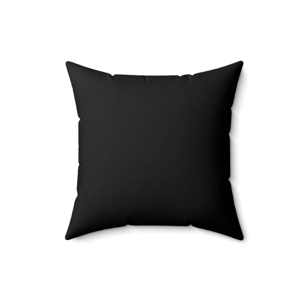Black back pillow on a white background - Strong Luxury – Black & Gold Abstract Accent Pillow 