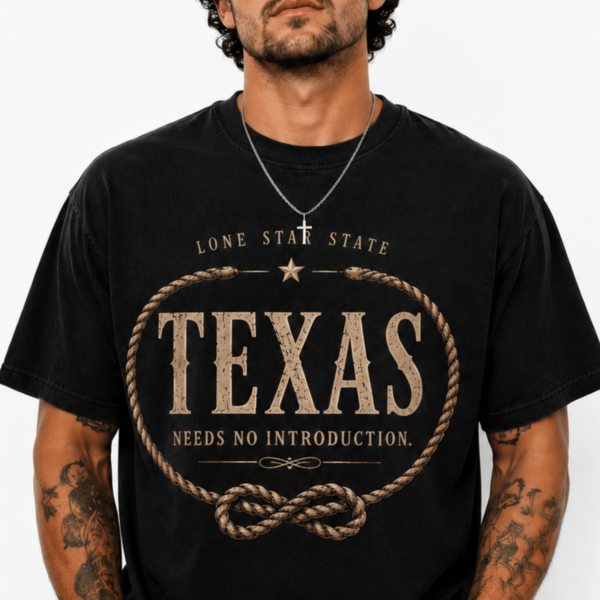 Texas Graphic T-Shirt | Lone Star State Vintage Tee – “Needs No Introduction” Western Style Shirt by Relatable Designs