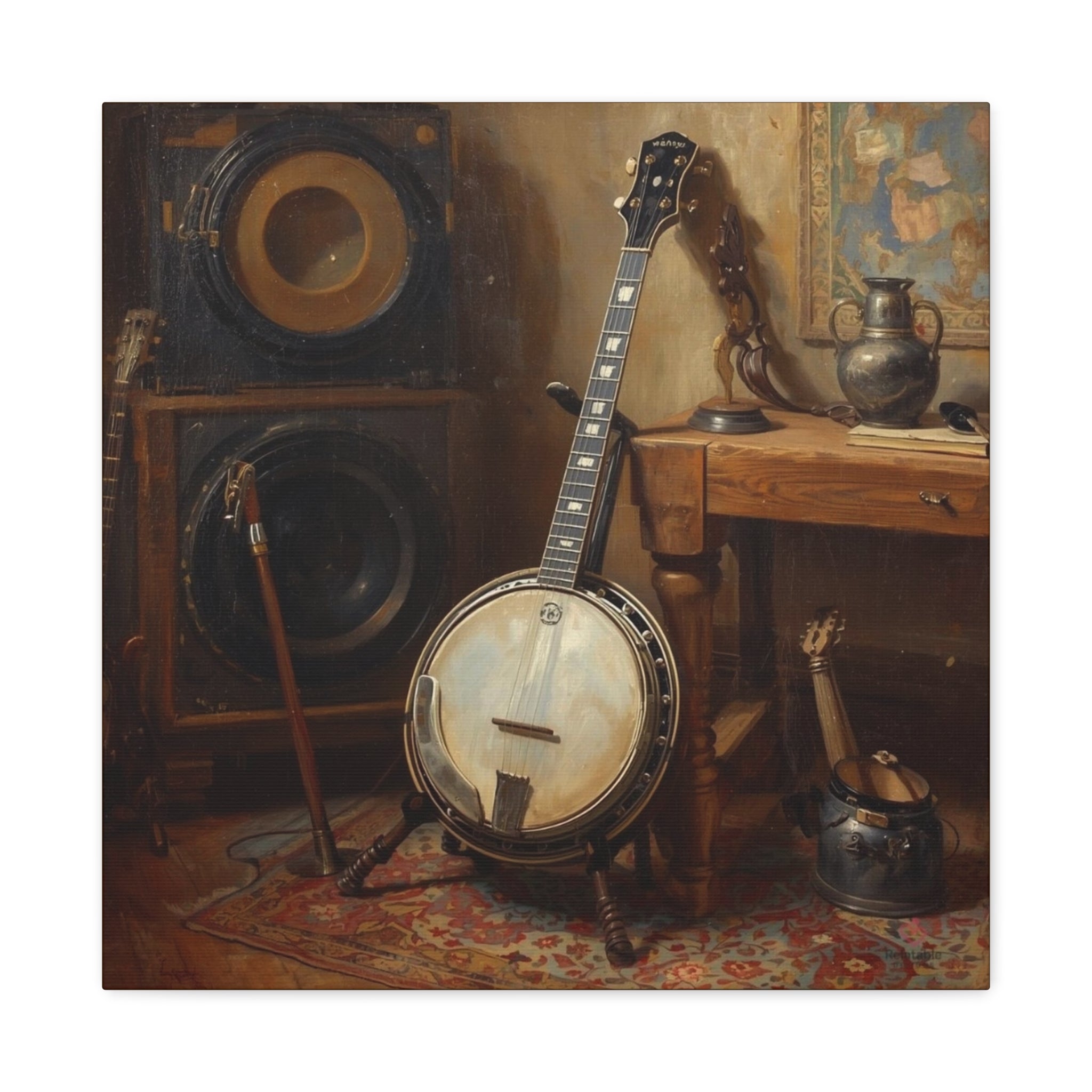 The Banjo's Roots - A Black American Musical Legacy | Vintage Wall Art by Relatable Designs