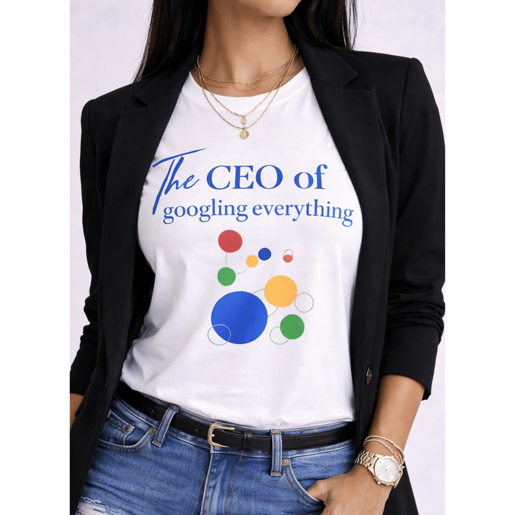 The CEO of googling everything T-Shirt — Funny Tech Humor T-shirt by Relatable Designs
