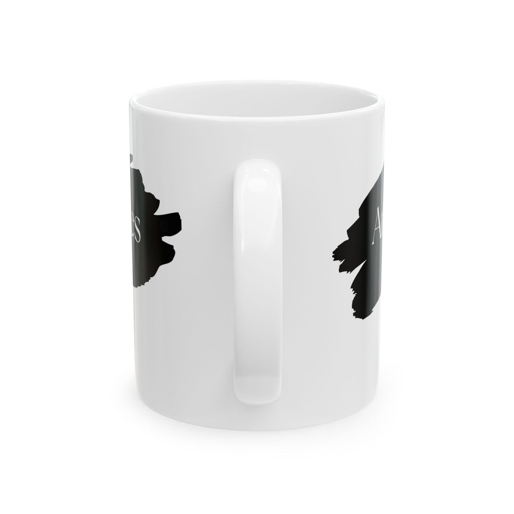 Zodiac Mug - Aries 'The Trailblazer' White Ceramic Cup Bold Astrology Gift by Relatable Designs by Relatable Designs