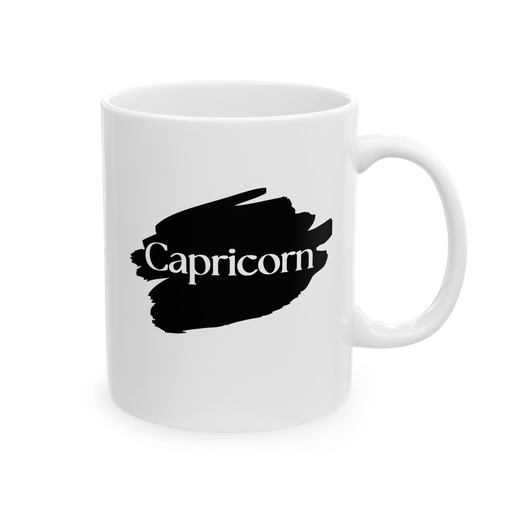 Zodiac Mug - Capricorn The Achiever White Ceramic Cup - Ambitious Astrology Gift by Relatable Designs by Relatable Designs