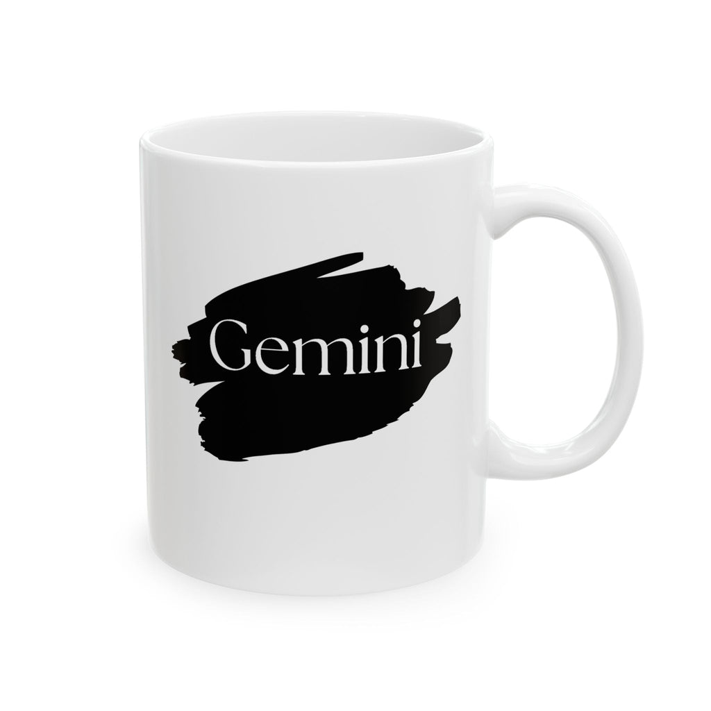 Zodiac Mug - Gemini 'The Twin' White Ceramic Cup - Expressive Astrology Gift by Relatable Designs by Relatable Designs