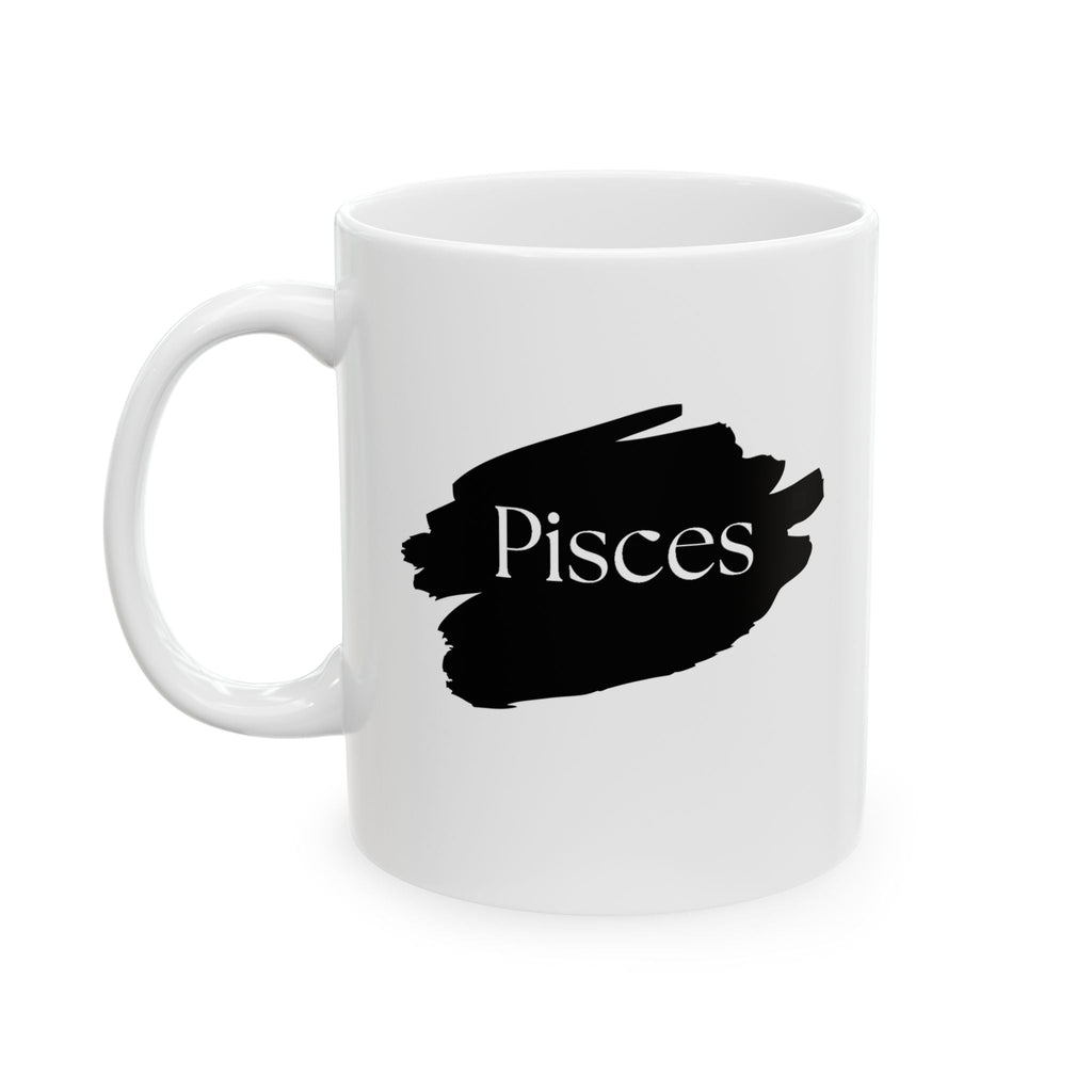 Zodiac Mug - Pisces 'The Dreamer' White Ceramic Cup - Intuitive Astrology Gift by Relatable Designs by Relatable Designs